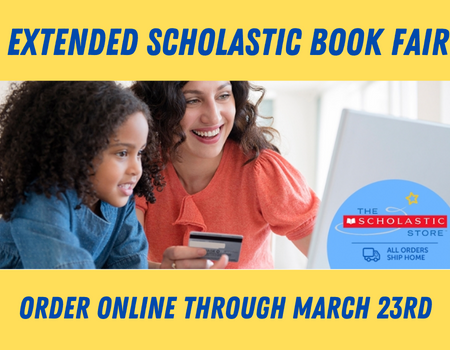  Scholastic Book Fair ONLINE, Order Through March 23rd